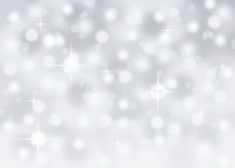 Srebnego abstrakcjonistycznego bokeh zimy bożych narodzeń wakacje śnieżny spada tło zdjęcia stock