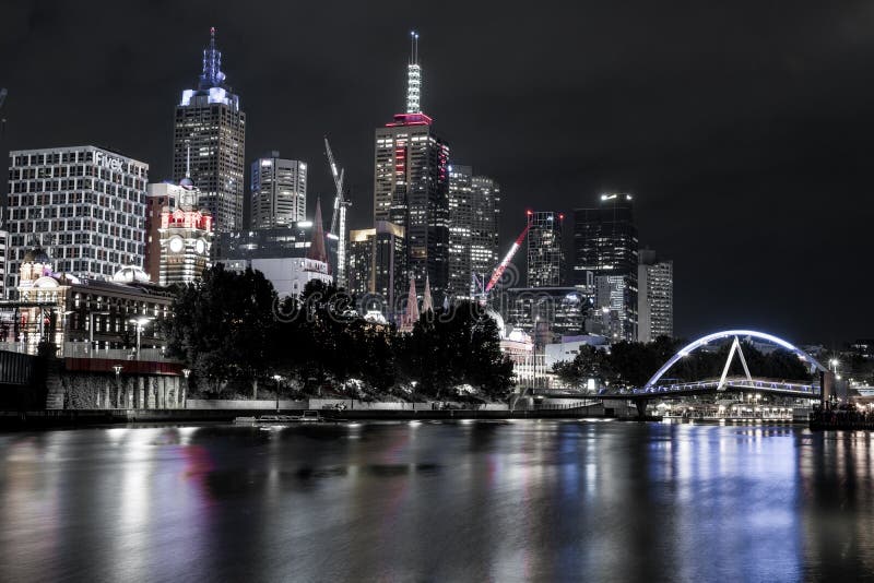 Srebny Melbourne fotografia stock Srebny Melbourne fotografia stock