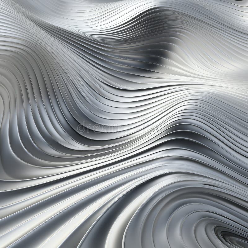 a silver, abstract textured background with waves, featuring realistic hyper-detailed rendering and sculptural dimensionality. this uhd image showcases curvilinear precisionist lines and shapes, creating a visually captivating and tactile landscape. the matte photo enhances the overall aesthetic appeal of this mesmerizing artwork. ai generated. a silver, abstract textured background with waves, featuring realistic hyper-detailed rendering and sculptural dimensionality. this uhd image showcases curvilinear precisionist lines and shapes, creating a visually captivating and tactile landscape. the matte photo enhances the overall aesthetic appeal of this mesmerizing artwork. ai generated