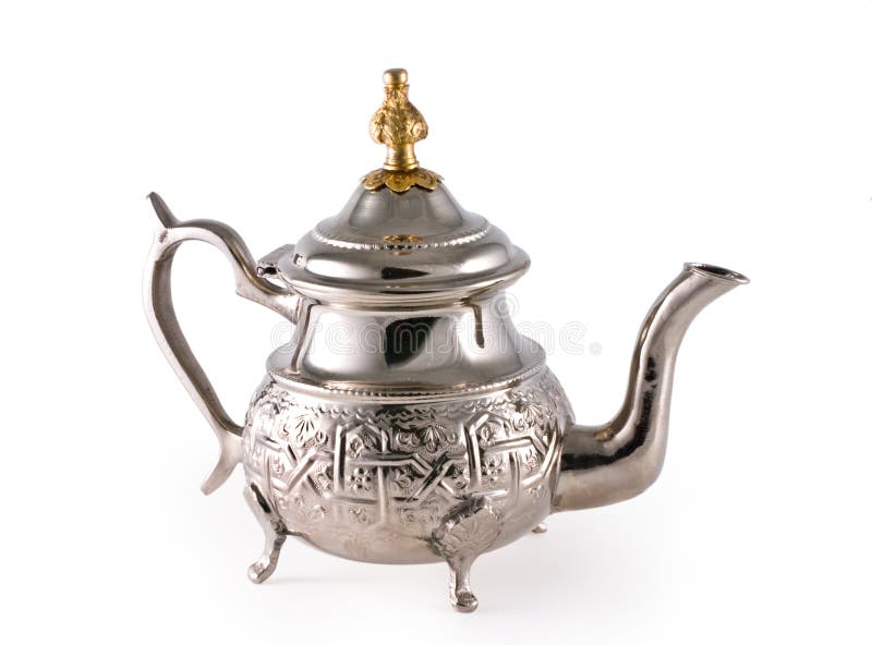 srebrny teapot starożytnym fotografia stock srebrny teapot starożytnym fotografia stock