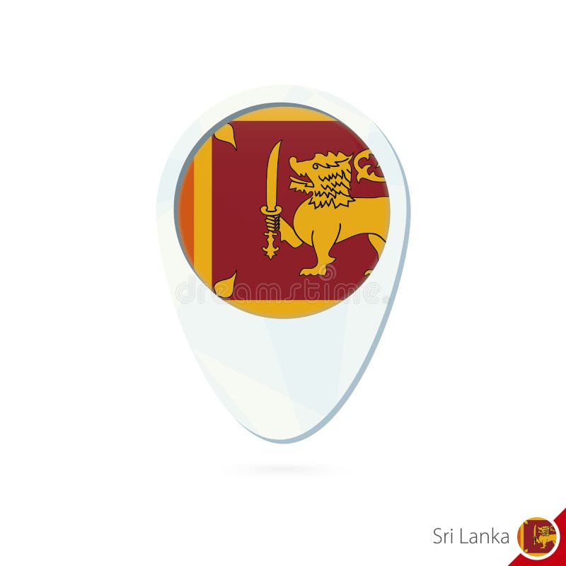 Sri Lanka Fahne Gesetzt Einfache Fahnen Sri Lanka Mit Drei