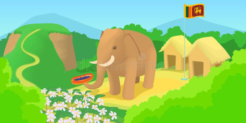 Sri Lanka Horizontal Banner Travel, Cartoon Style Stock Vector - Illustration of island, horizontal: 90114538 Sri Lanka Horizontal Banner Travel, Cartoon Style Stock Vector - Illustration of island, horizontal: 90114538