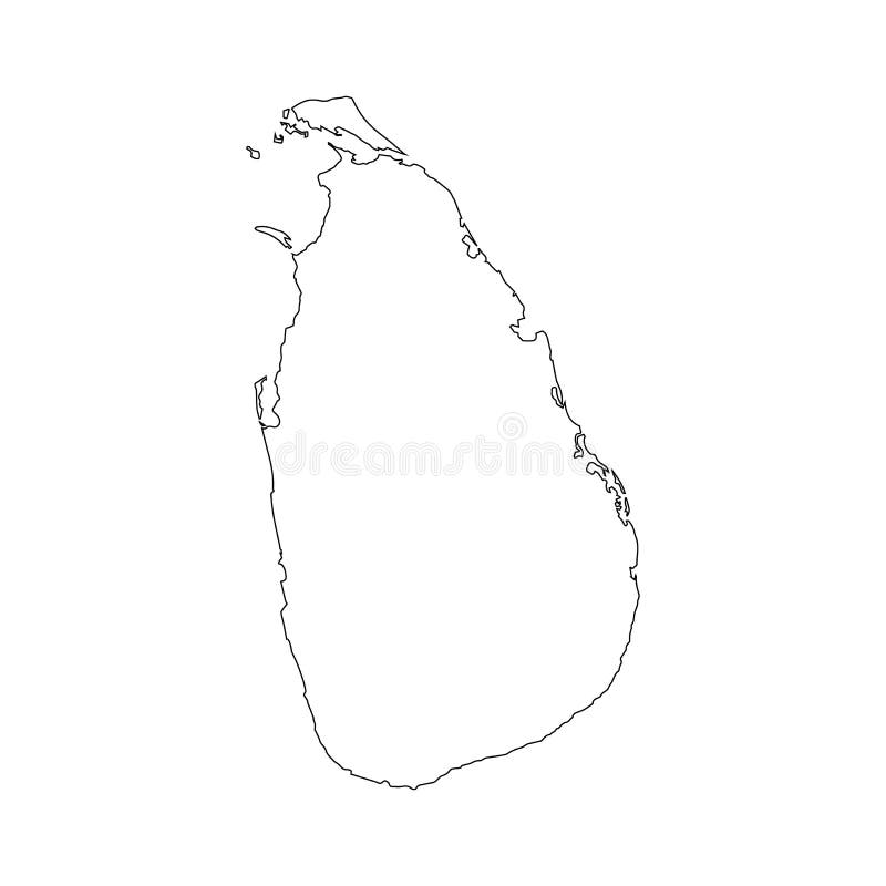 Sri Lanka map vector outline icon isolated on transparent background, high quality linear Sri Lanka map transparency concept can stock illustration Sri Lanka map vector outline icon isolated on transparent background, high quality linear Sri Lanka map transparency concept can stock illustration