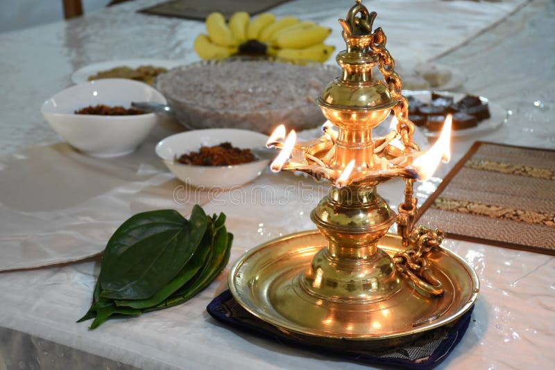 Sri Lankan Sinhala Tamil New Year Avurudu Celebrations Table At April