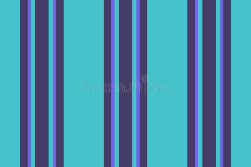 Srinting vector stripe background, uniform pattern textile seamless. Sustomized lines vertical texture fabric in indigo and cyan colors palette.