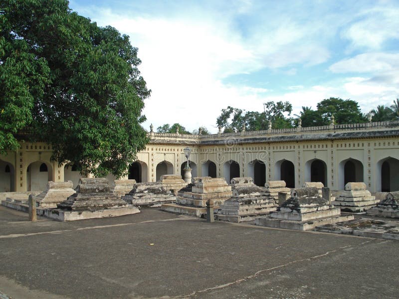 Srirangapatna fort courtyard in India. Srirangapatna fort courtyard in India