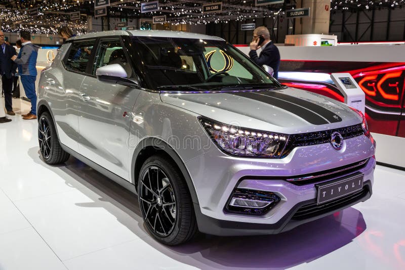 Ssangyong Tivoli bil royaltyfri fotografi