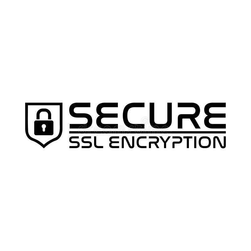 SSL Certificate Encryption Icon Isolated on Gray Background Stock ...