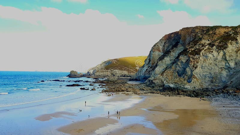 St Agnes is een burgerlijke parochie en een groot dorp op de het noordenkust van Cornwall, Engeland, stock foto St Agnes is een burgerlijke parochie en een groot dorp op de het noordenkust van Cornwall, Engeland, stock foto