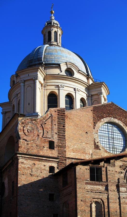 St. Andrew Cathedral, Mantua, Italy Stock Photo - Image of dome ...