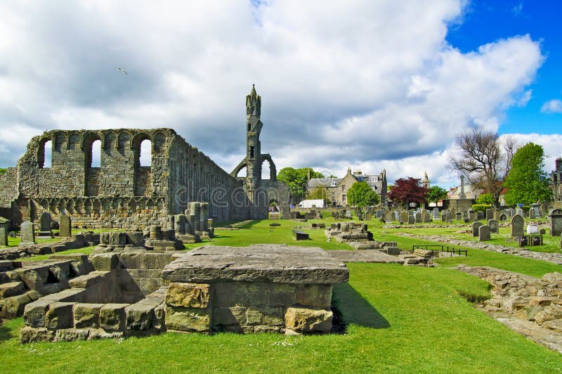 St Andrews Cathedral landmark. Fife, Scotland. stock photos St Andrews Cathedral landmark. Fife, Scotland. stock photos