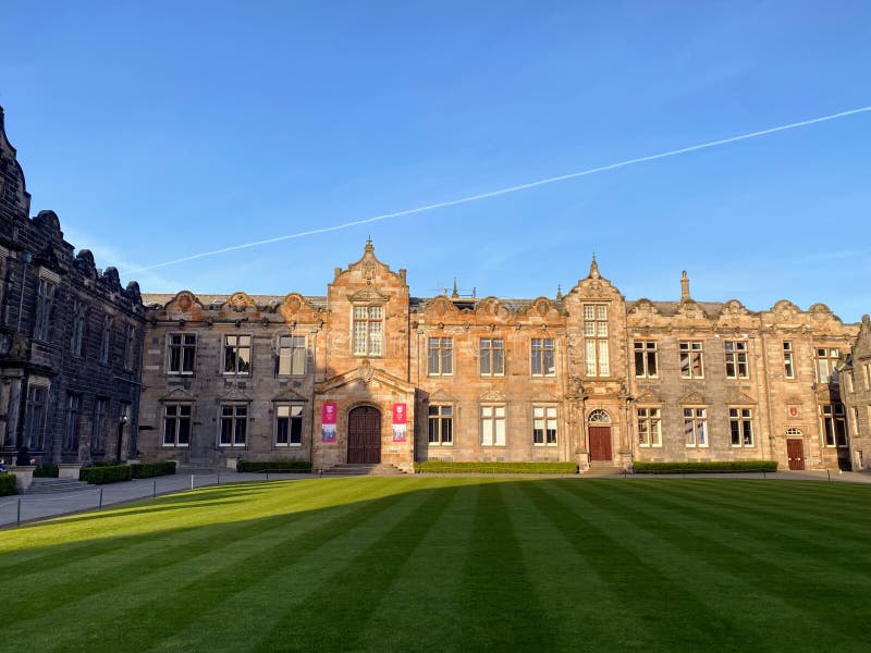 A View of St. Andrews University and the Beautiful Campus with Old