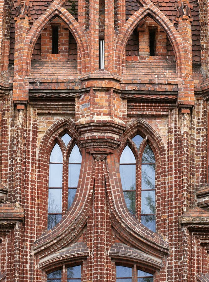 St Anna ` s Kerk in Vilnius, Litouwen royalty-vrije stock fotografie St Anna ` s Kerk in Vilnius, Litouwen royalty-vrije stock fotografie