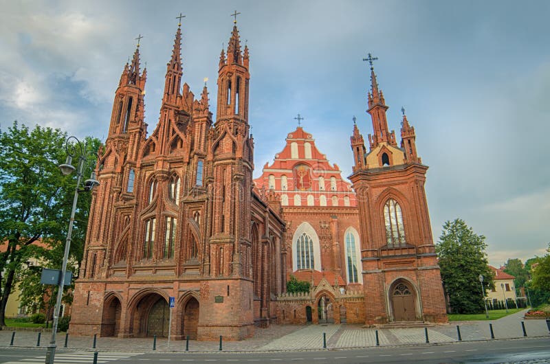 St Anne s and Bernadine s Churches in Vilnius, Lithuania