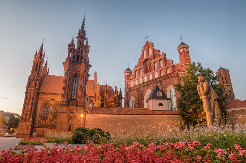 St Anne s and Bernadine s Churches in Vilnius, Lithuania