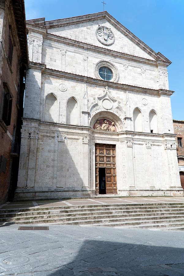 Sant Agostino Church In Montepulciano Stock Photo - Image of europe ...