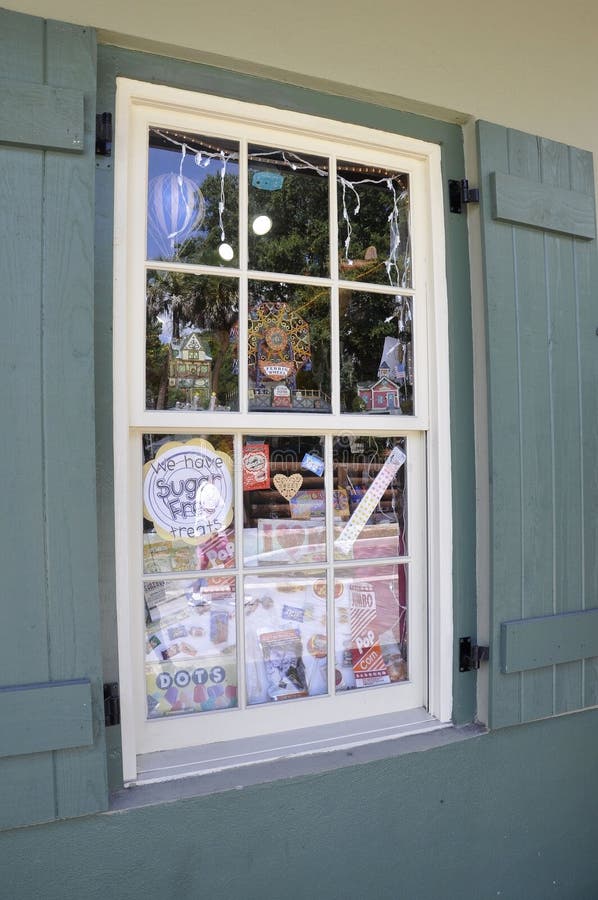 St Augustine FL,August Window in Colonial County of St
