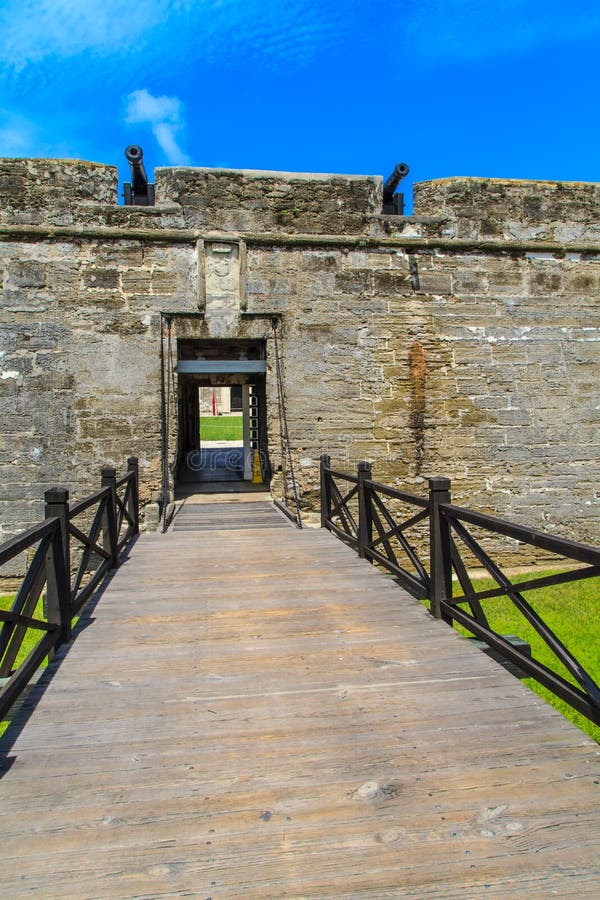 St. Augustine Fort, Castillo DE San Marcos Nationaal Monument royalty-vrije stock afbeeldingen St. Augustine Fort, Castillo DE San Marcos Nationaal Monument royalty-vrije stock afbeeldingen