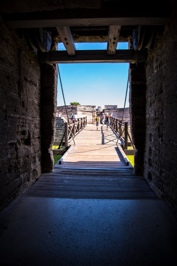 St Augustine Fort Florida Landscape arkivbild St Augustine Fort Florida Landscape arkivbild