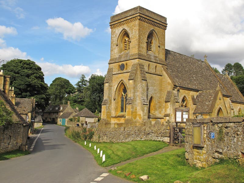 St. Barnabas Church, Snowshill, Cotswolds royalty-vrije stock foto's St. Barnabas Church, Snowshill, Cotswolds royalty-vrije stock foto's