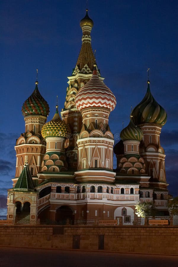 St. Basil Cathedral inthe evening. Moscow, Russia royalty free stock images St. Basil Cathedral inthe evening. Moscow, Russia royalty free stock images