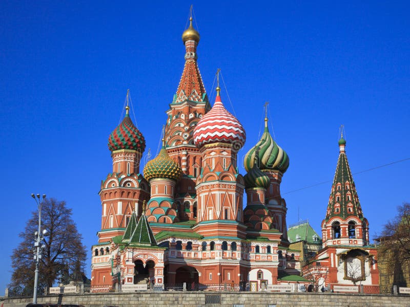 Intercession Cathedral St. Basil's on Red square, Moscow, Russia. Intercession Cathedral St. Basil's on Red square, Moscow, Russia