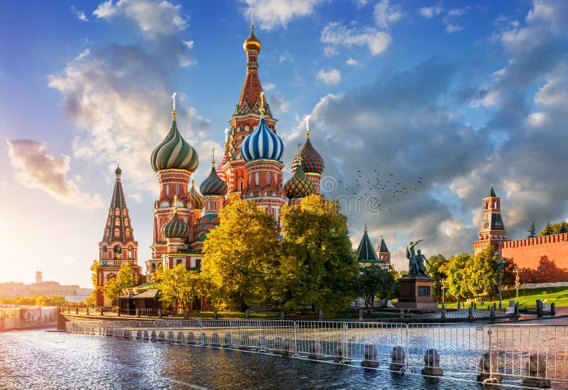 St.-Basilikum ` s Kathedrale auf rotem Quadrat in Moskau