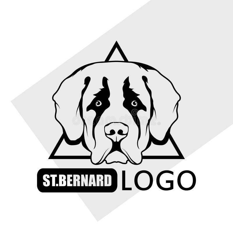 St. Bernard dog logo stock vector. Illustration of chest 103692453
