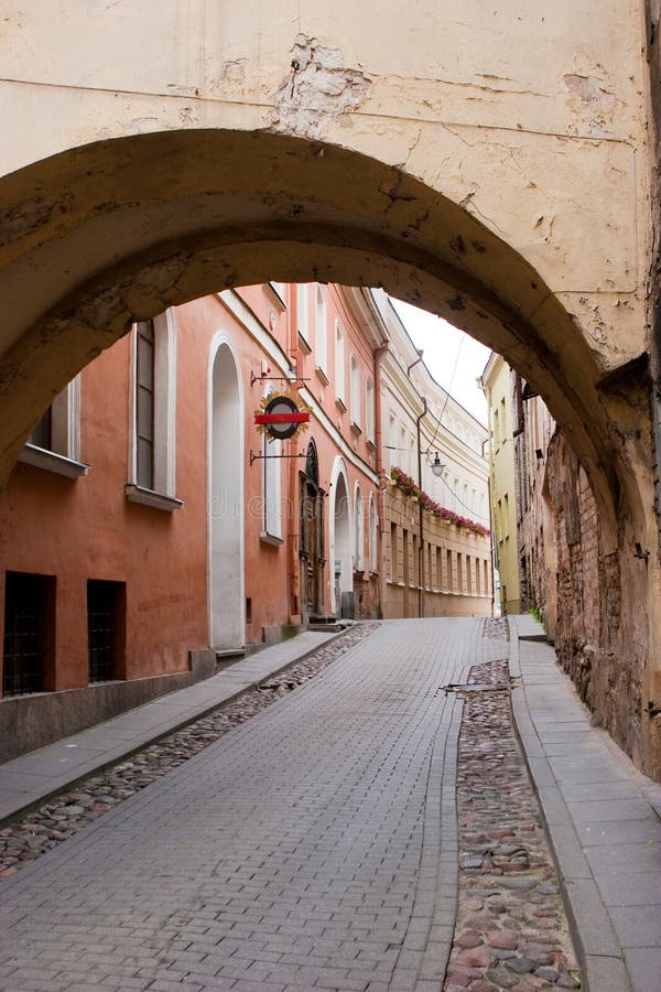 St. Casimir Street in Vilnius Stock Image Image of street, wall 15107641