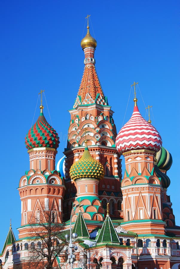 St. Catedral de la albahaca, Plaza Roja, Moscú, Rusia.