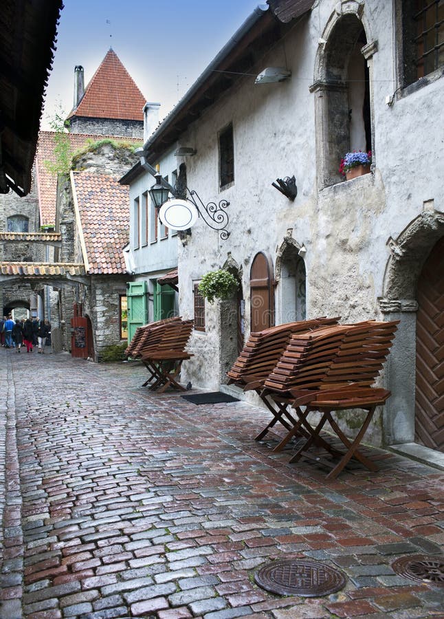 St. Catherine Passage - a little walkway in the old city Tallinn Estonia. St. Catherine Passage - a little walkway in the old city Tallinn Estonia.