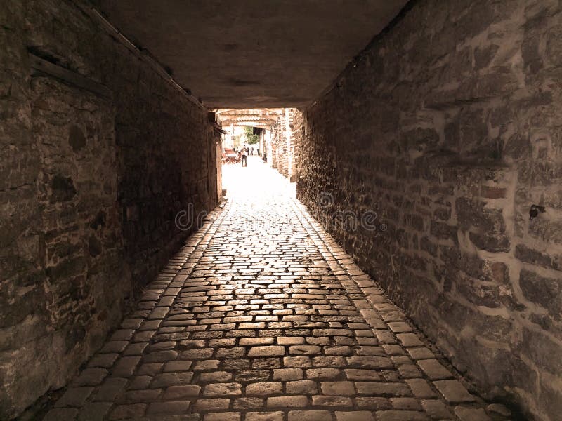 St. Catherine Passage - a little walkway in the old city Tallinn Estonia. St. Catherine Passage - a little walkway in the old city Tallinn Estonia