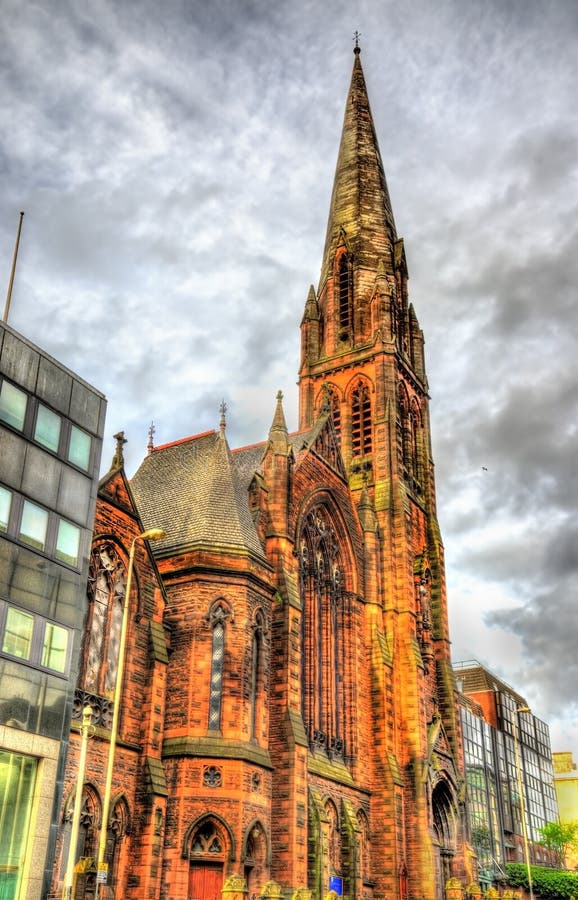 St Columba Church of Scotland. the City of Glasgow in Scotland, United Kingdom Stock Photo