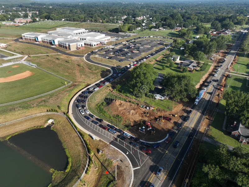 1st Day of School at Roberta Road Middle School Editorial Photography