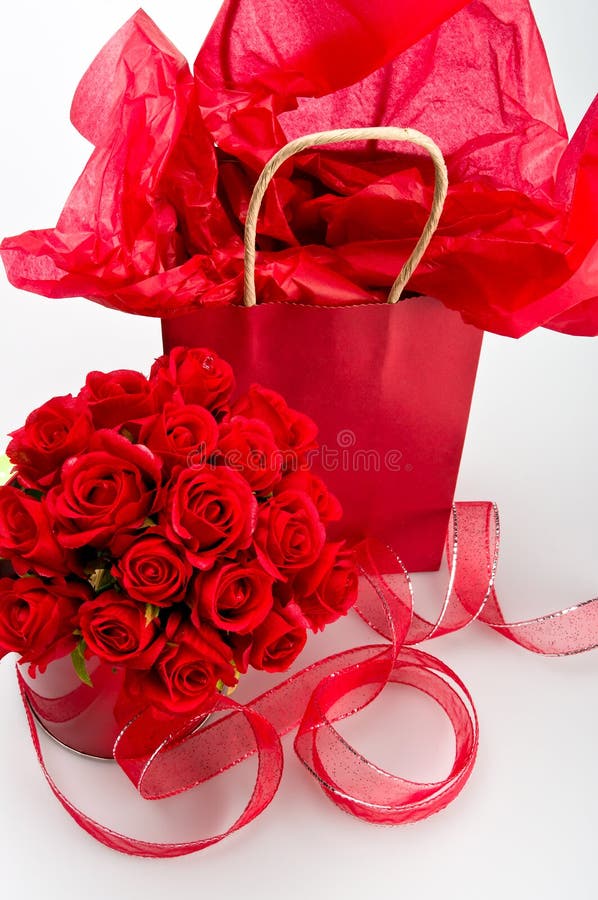 St. de giften van de valentijnskaart stock fotografie St. de giften van de valentijnskaart stock fotografie