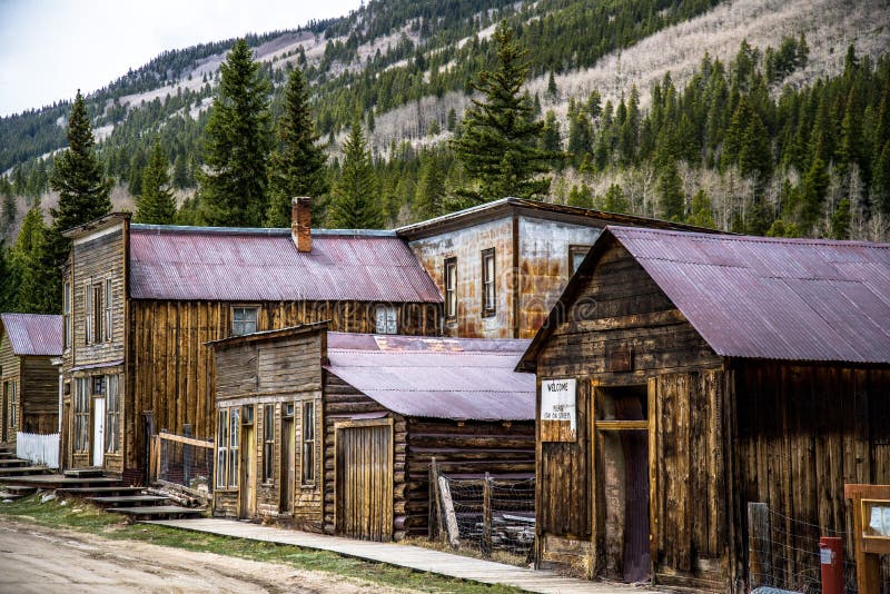 St Elmo Colorado Ghost Town arkivfoto St Elmo Colorado Ghost Town arkivfoto