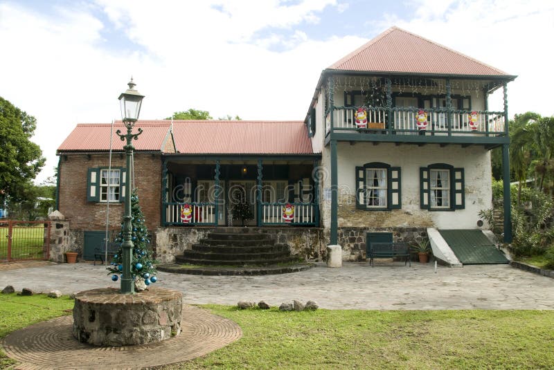 St. Eustatius Historical Foundation Museum Royalty Free Stock