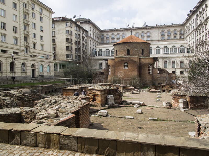 St George rotunda o Sveti Georgi a Sofia, Bulgaria immagine stock St George rotunda o Sveti Georgi a Sofia, Bulgaria immagine stock