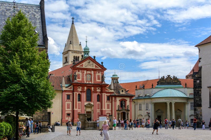 St. George`s Basilica at Prague Castle, Prague, Czech Republic