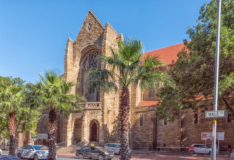 St Georges Cathedral In Wale Street In Cape Town Redactionele Stock