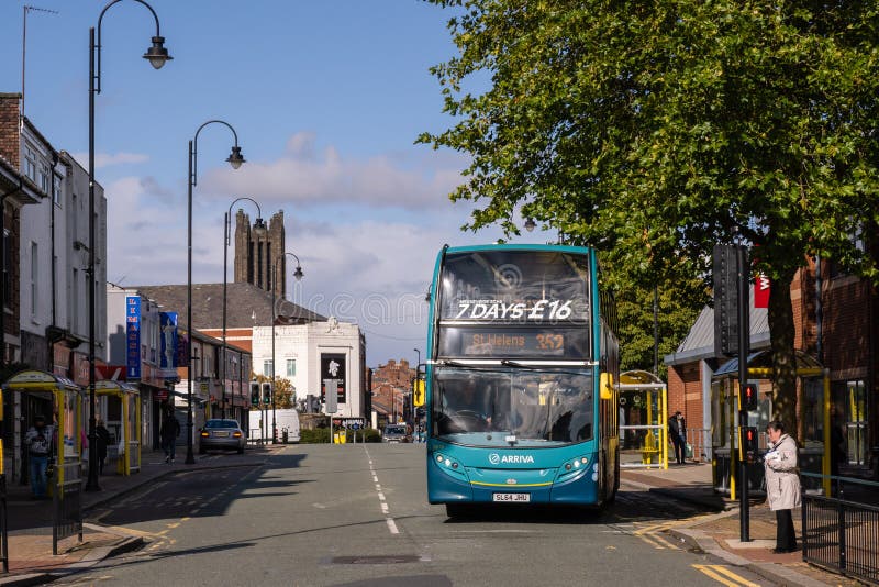 Aviva busses in St Helens Merseyside