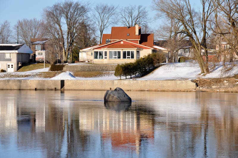 StHenry De LÃ©vis, Etchemin River, Quebec, Canada Stock Image Image