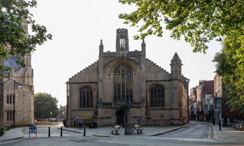 St. igreja michael le belfrey york inglaterra reino unido imagens de stock