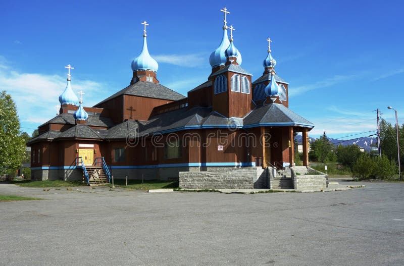 The St. Innocent Russian Orthodox Cathedral in Anchorage, Alaska
