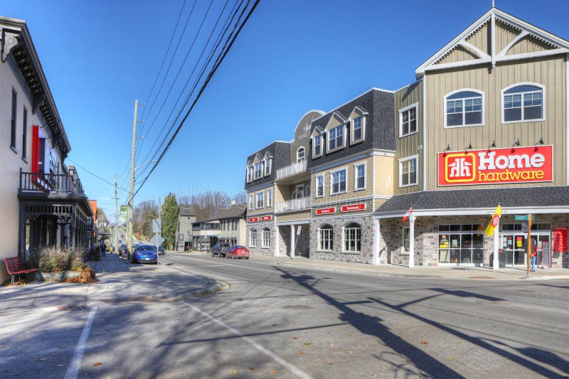 St Jacobs Street Scene in Ontario, Canada Editorial Photography Image