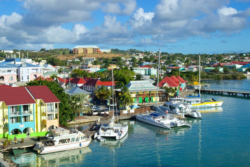 St John, Antigua, des Caraïbes photographie stock libre de droits St John, Antigua, des Caraïbes photographie stock libre de droits