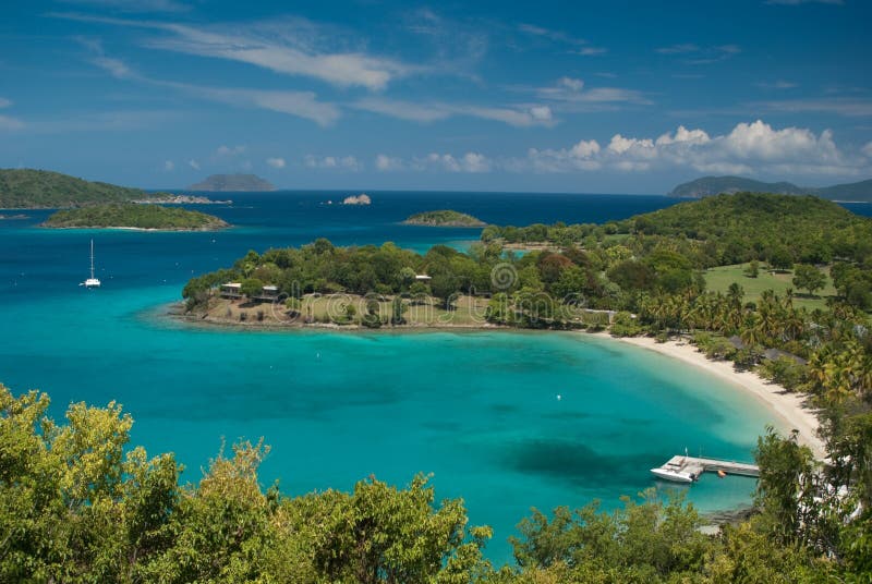 St. Thomas, USVI Leaving Red Hook Ferry Terminal Editorial Stock