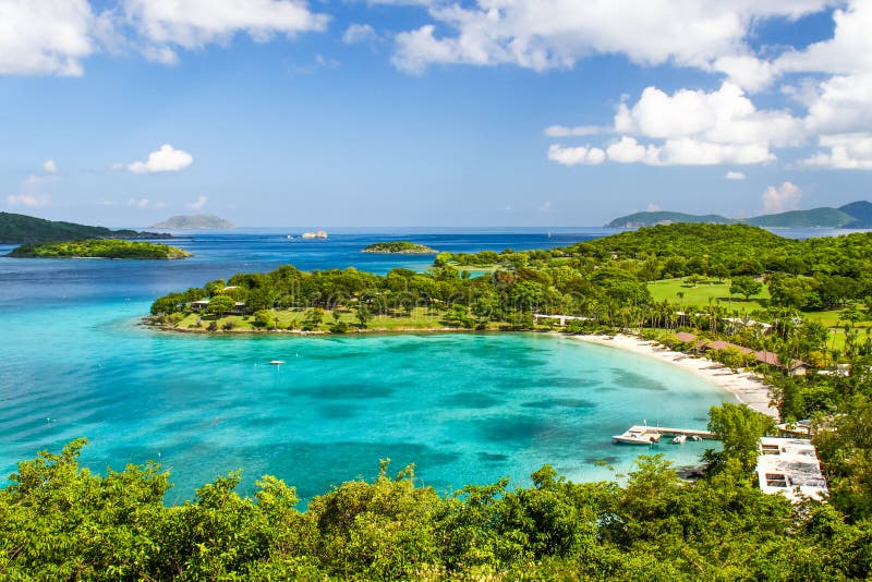St John USVI - tropisk semesterort för Caneel fjärdstrand arkivbilder St John USVI - tropisk semesterort för Caneel fjärdstrand arkivbilder