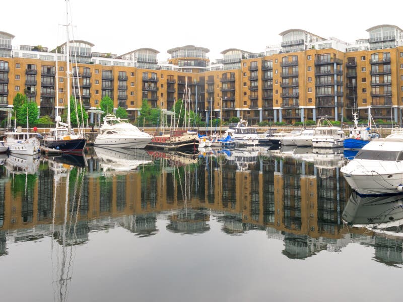 Marina, Flats St Katharine Dock London, England Stock Photo Image of