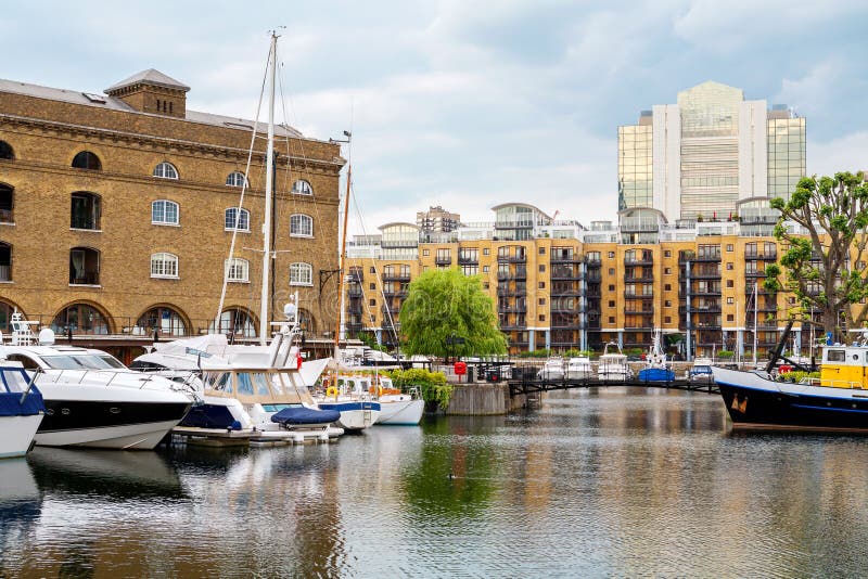 St Katharine Dock. London, England Stock Image Image of house